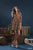 Renee Corduroy Midi Dress - Brown