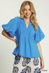 Petal Puff Top - Blue