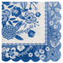 Cocktail Paper Napkins Blue & White