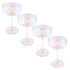 Clear Luster Mid Century Champagne Coupe