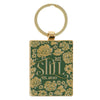 Be Still Green Epoxy-filled Metal Keychain - Psalm 46:10