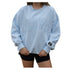 Lulu Mac Light Blue Monogram Sweatshirt
