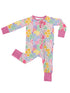 Flower Fields Long Sleeve Zip PJ