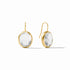 Laguna Stone Earring in Gold- Clear Crystal