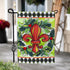 Holiday Fleur De Lis  Applique Garden Flag