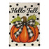 Checkered Bow Pumpkin Burlap Flag Garden