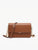 Brown Lauryn Flapover Crossbody With Chain Strap