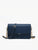 Navy Lauryn Flapover Crossbody Chain Strap