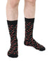 Chili Pepper Men's Bamboo Crew Socks