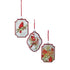 5" Glass Frame Cardinal/Floral Ornament
