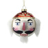 4" Glass Nutcracker Ball Ornament