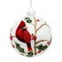 4" Glass Pearlized Jewel Cardinal Ornament
