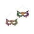 7" Beaded Mardi Gras Mask Ornament