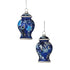 4.5" Glass Floral Urn Ornament
