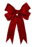 14" Velvet Premade Bow with Dove Tail