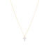 16" Necklace Gold - Blessed Crystal Charm