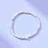 Holy Water Cross Bracelet In Morganite