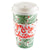 Set Of 8 Cups Pine Bough With Merry Christmas Sleeve