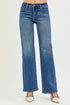 Dark Wash Tummy Control Low Rise Bootcut Jeans