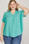 The Madalyn Flowy Top - Aqua
