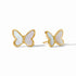 Papillion Stud in Gold- Mother Of Pearl