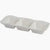 Perlette Cream 3 Section Server
