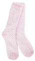 Feather Check Crew- Candy Pink Check