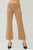 High Rise-Ankle Flare-Patch Pocket Pants In Cocoa 