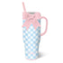 Gingham Leakproof Mega Mug 40oz