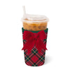 Christmas Plaid Iced Cup Coolie