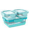 Aqua 3 Piece Glass Food Storage Set- Large