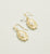 Shine Medallion Earrings Pearl