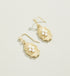 Shine Medallion Earrings Pearl