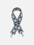 Tribal Guitar Strap-Black & Grey