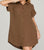 Willow Tee Shirt Dress - Ash Brown 