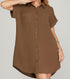 Willow Tee Shirt Dress - Ash Brown