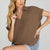 Casual Summer Breeze Top - Mocha 