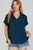 Casual Summer Breeze Top - Blue