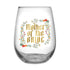Stemless Wine Glass Boho - Mother Of The Bride