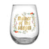 Stemless Wine Glass Boho - Mother Of The Groom