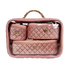 Trio Jet Setter- Blush Velvet Quilted