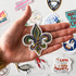 Mardi Gras Fleur De Lis Sticker