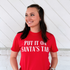 Put It On Santa's Tab Graphic Tee
