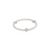 Signature Cross Pearl Pattern 4mm Bead Bracelet 