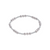 Classic Joy Pattern Sterling 4mm Bead Bracelet -