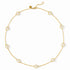 Windsor Delicate Station Necklace in Gold- Pave Cubic Zirconia
