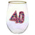 Beaded Age Stemless Wine Glass