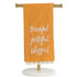 Thankful Grateful Hand Towel Rust/Cream 20x28