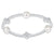 Signature Cross Admire Pearl Pattern 3mm Bead Bracelet - Sterling 