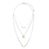 Gray Beaded Prayer Necklace